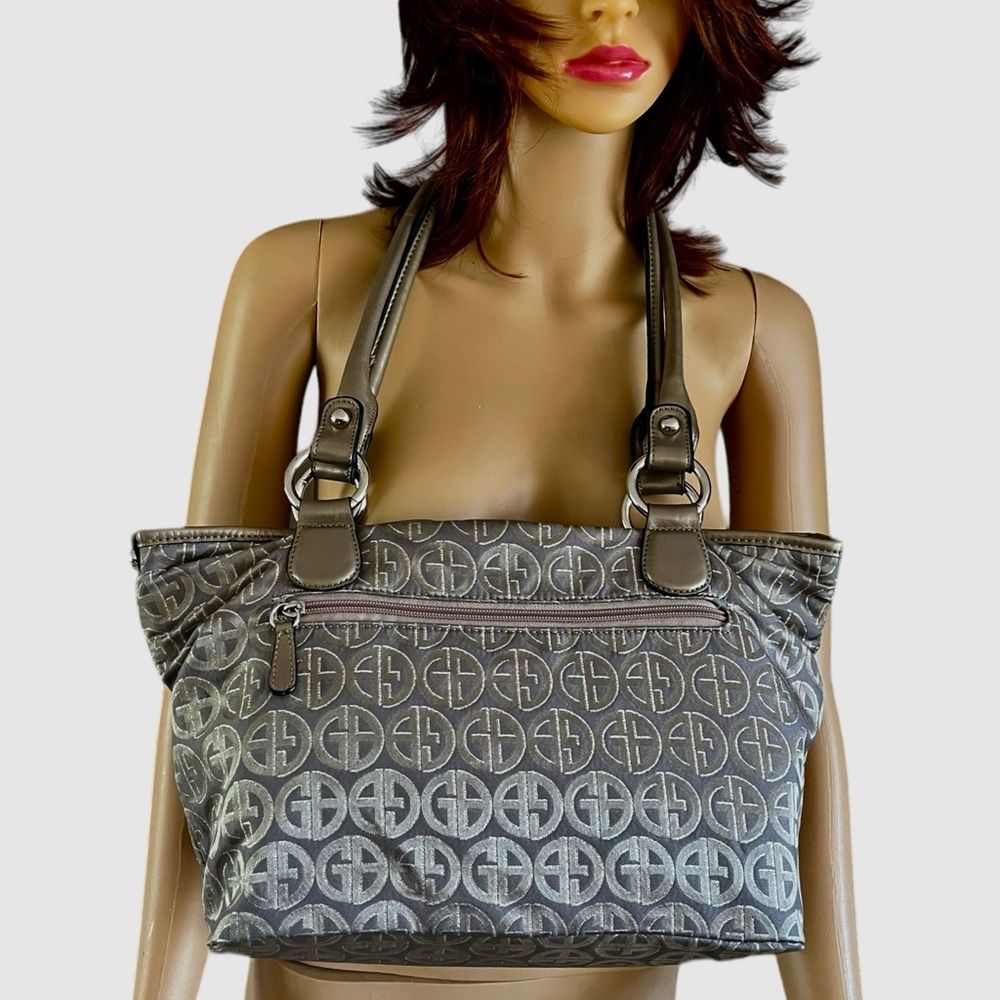 Giani Bernini Metallic Grey Tannish Shoulder Bag - Picture 4 of 9